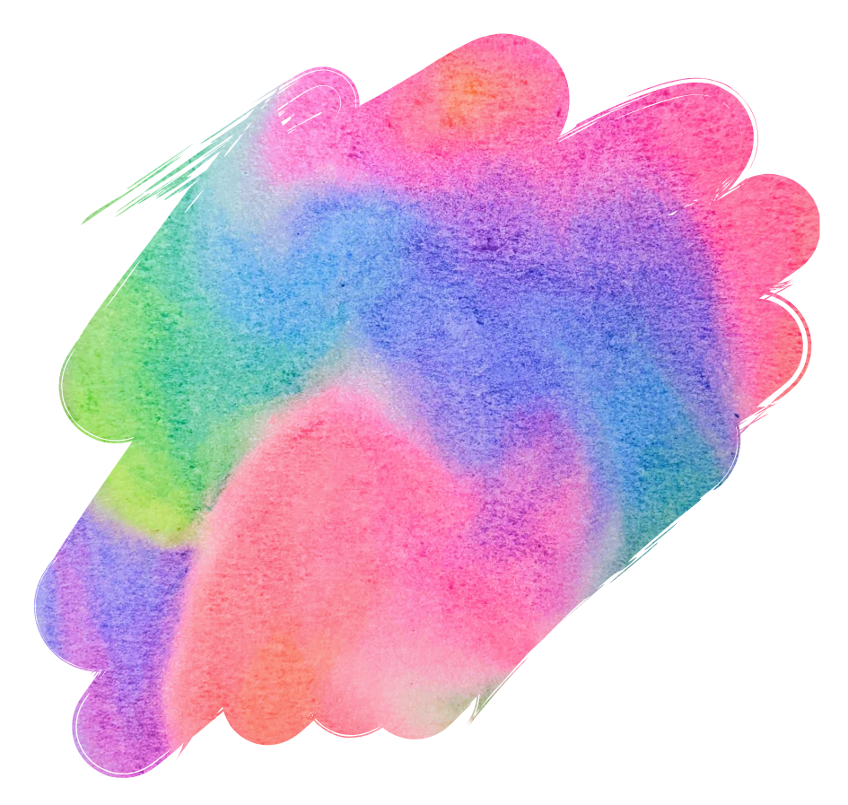 colorful pink blob